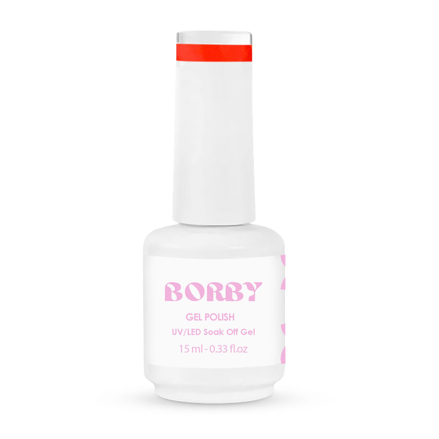 Borby Gel Polish - Neon red - BYŪTI