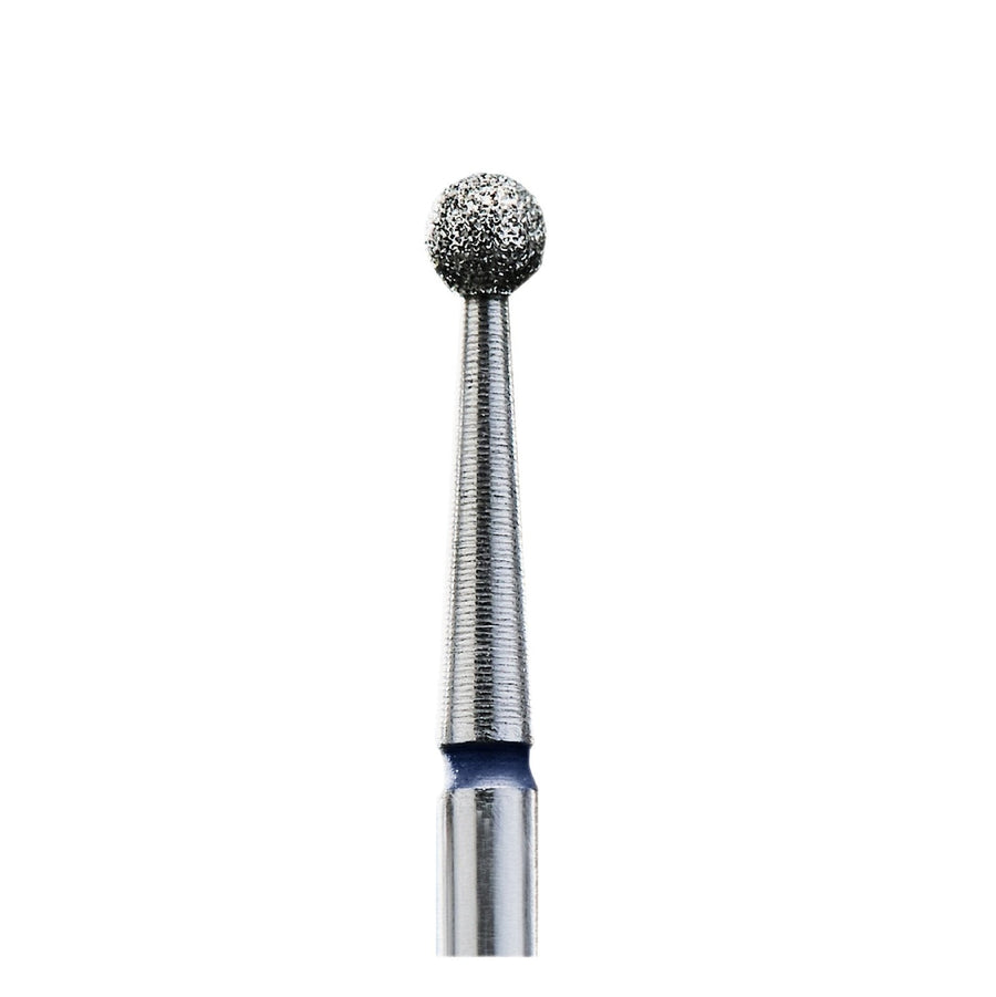 Diamond nail drill bit "ball" blue, head diameter 3 mm - BYŪTI