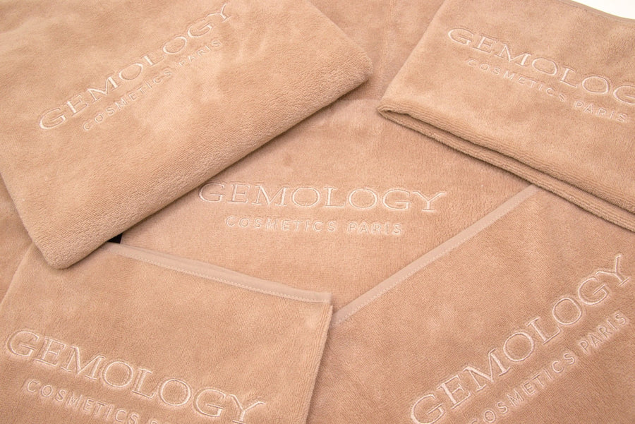 Gemology beige small towel - BYŪTI