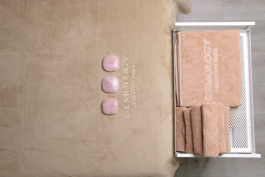 Gemology beige small towel - BYŪTI