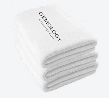 Gemology white bath towel - BYŪTI